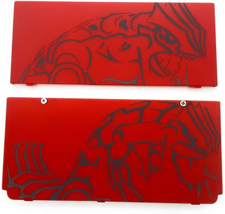 2015 New 3DS Replacement Front Faceplate & Back Plates (Red Gem)